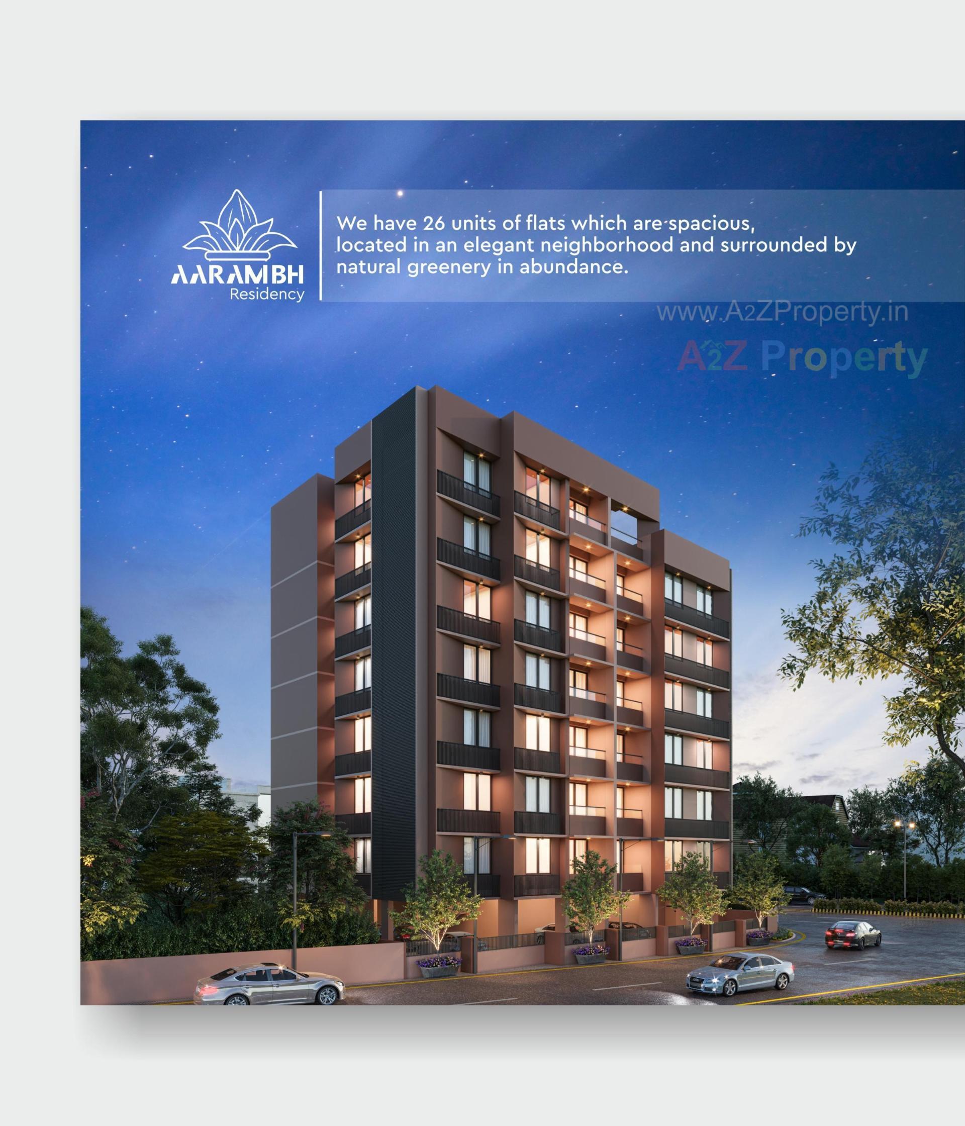 3D Elevation of real estate project Aarambh Residency located at Vastral, Ahmedabad, Gujarat