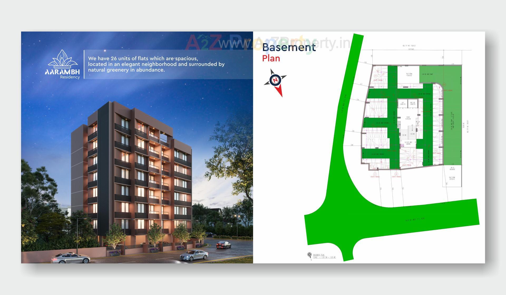 Layout of real estate project Aarambh Residency located at Vastral, Ahmedabad, Gujarat