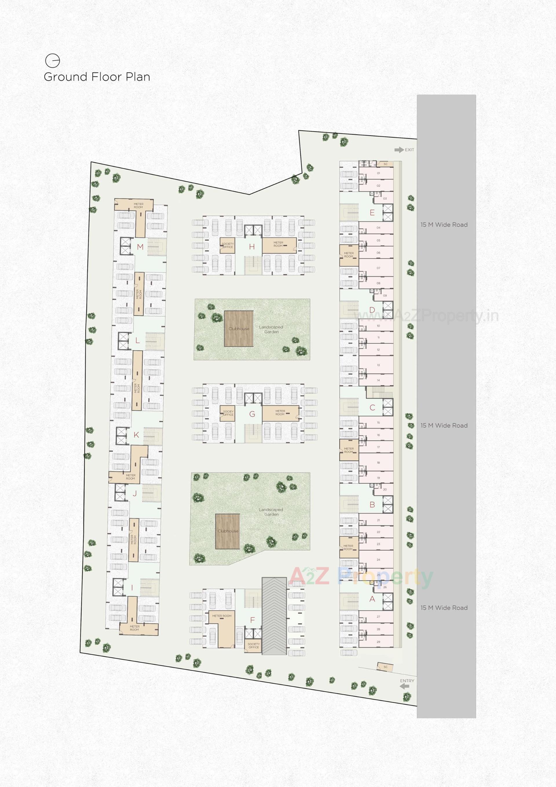 Layout of real estate project Aarambh Vistara located at Ahmedabad, Ahmedabad, Gujarat