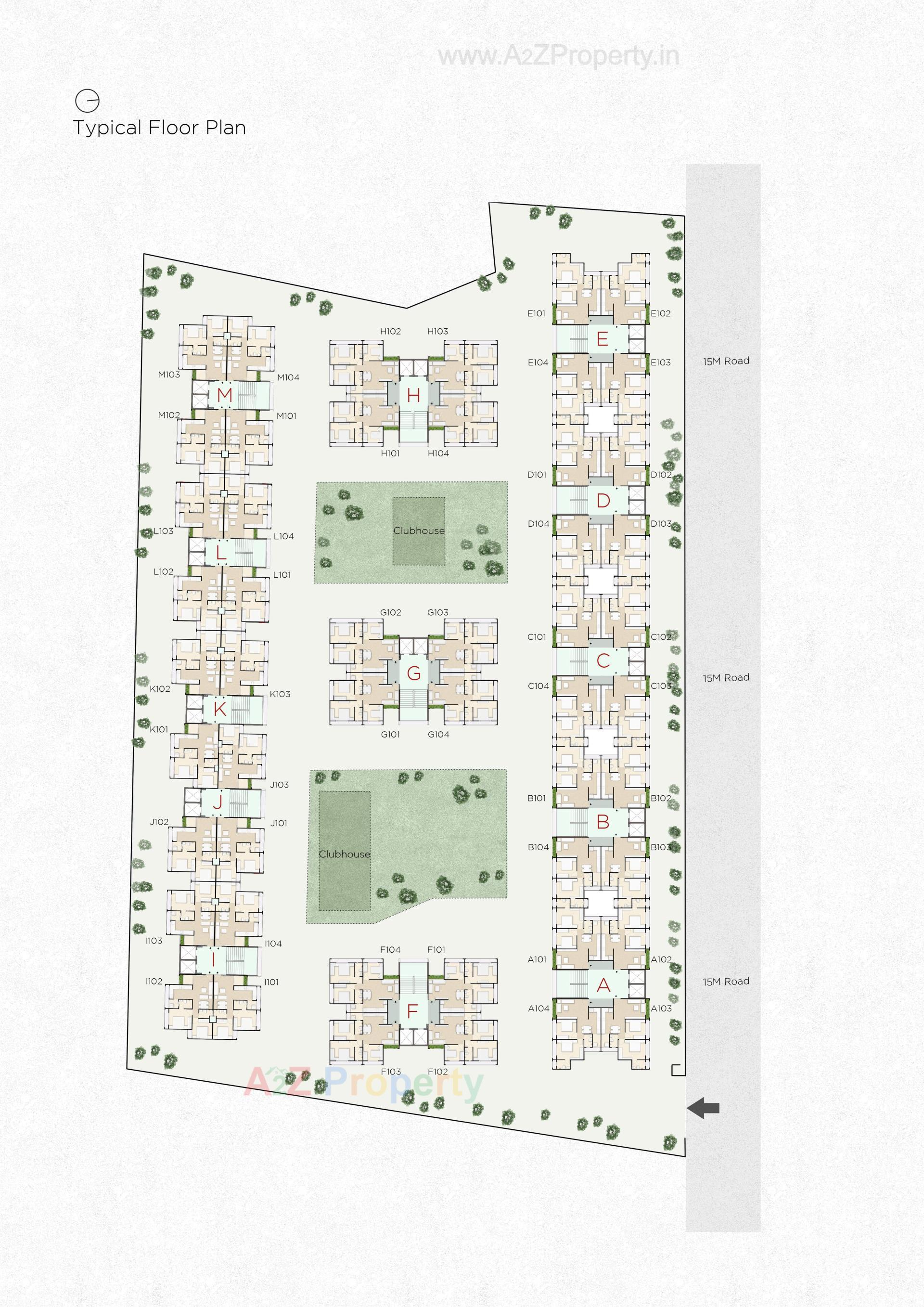 Layout of real estate project Aarambh Vistara located at Ahmedabad, Ahmedabad, Gujarat