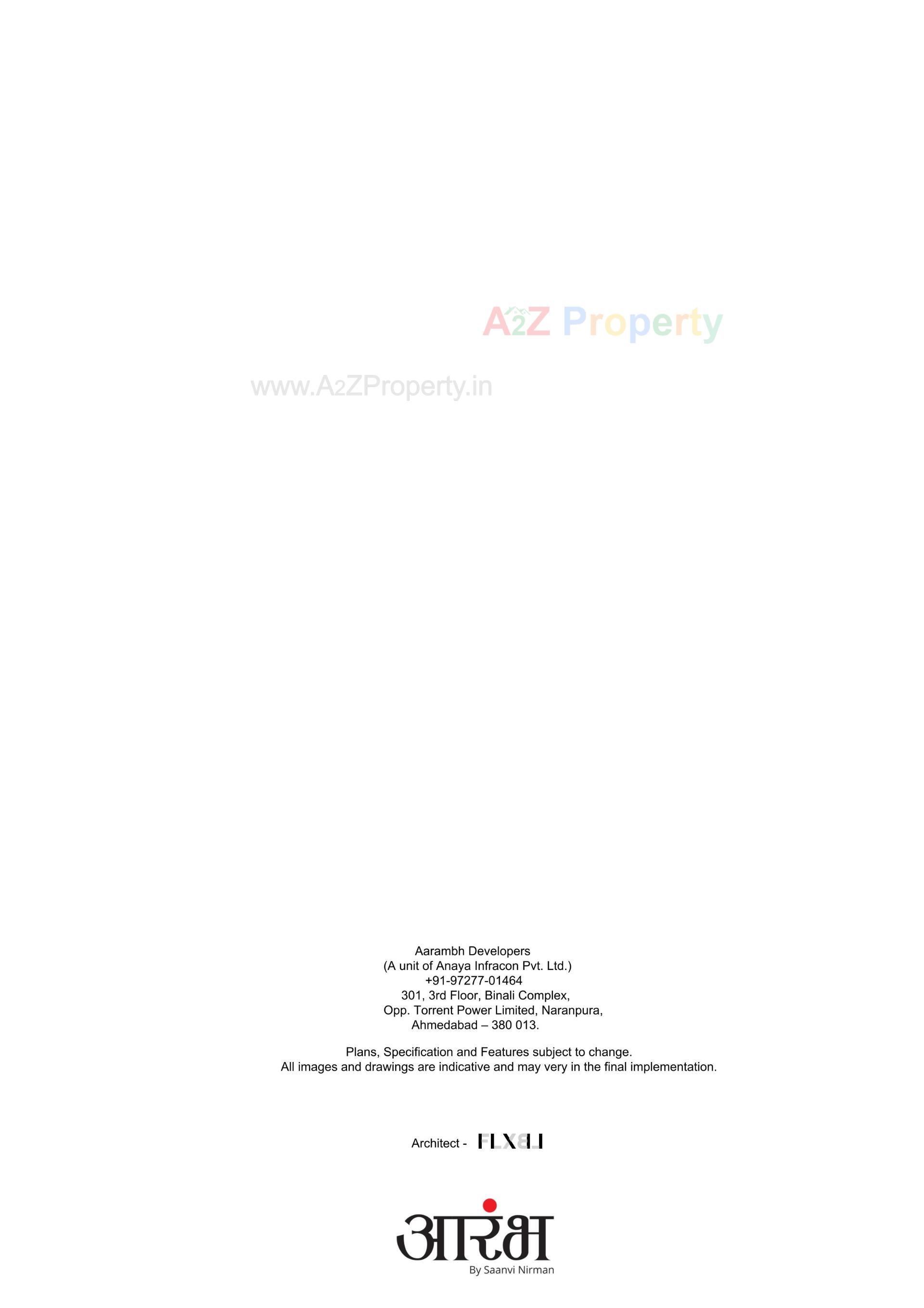  of real estate project Aarambh located at Chandlodiya, Ahmedabad, Gujarat