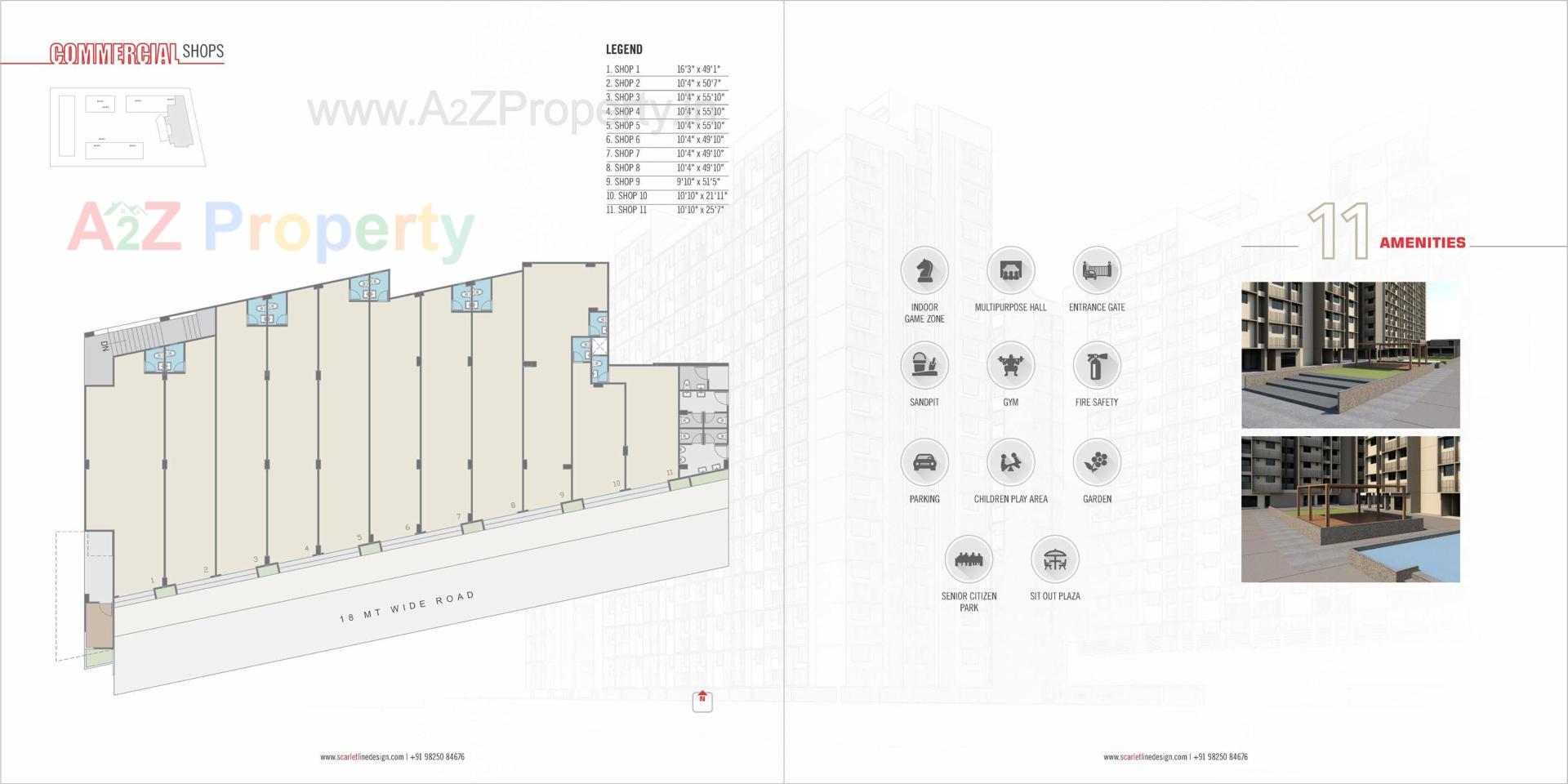  of real estate project Aarambh located at Fatehwadi, Ahmedabad, Gujarat