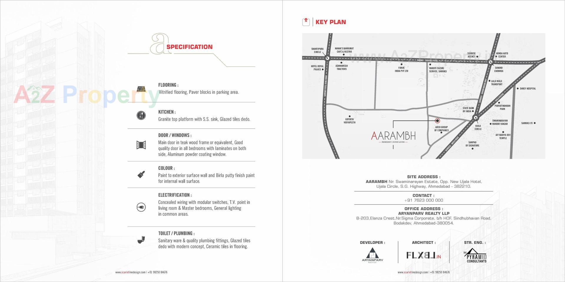  of real estate project Aarambh located at Fatehwadi, Ahmedabad, Gujarat