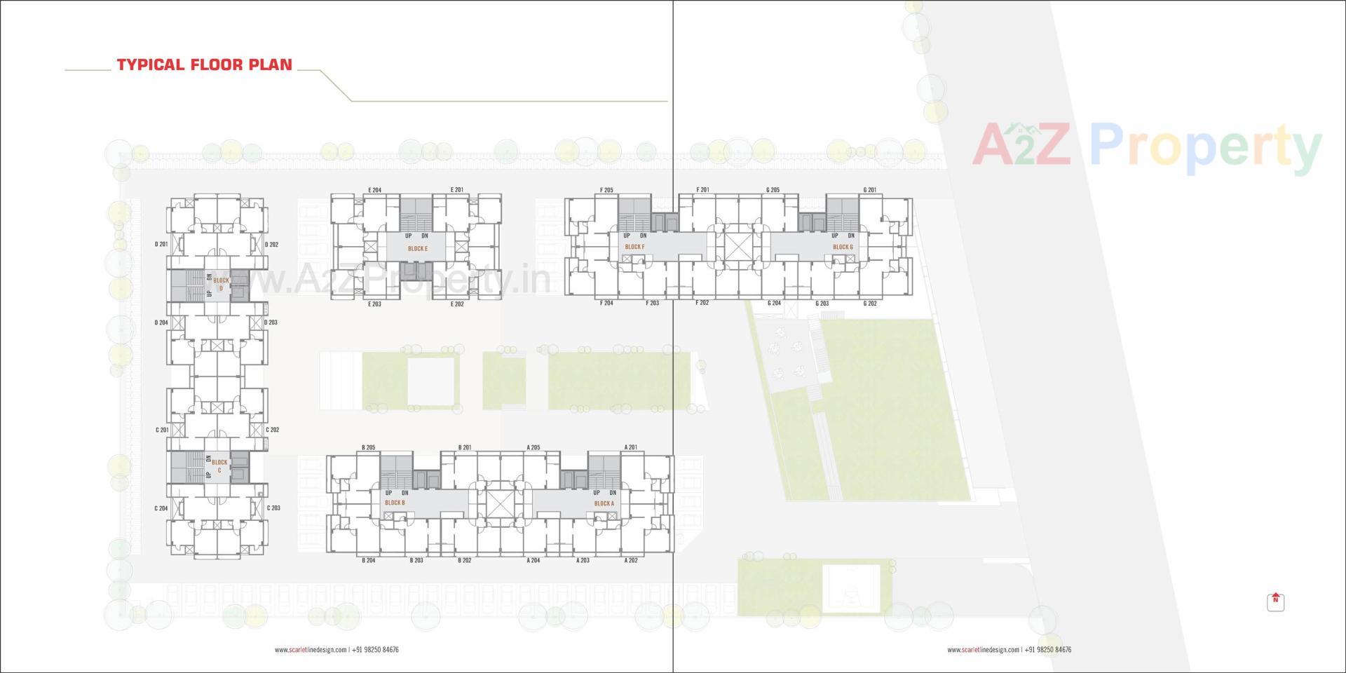 Layout of real estate project Aarambh located at Fatehwadi, Ahmedabad, Gujarat