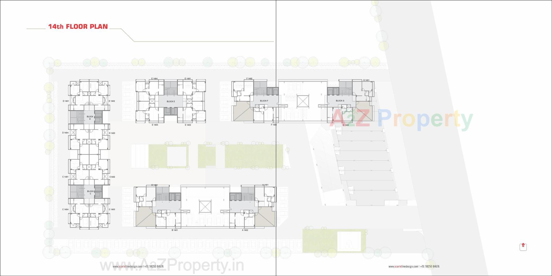 Layout of real estate project Aarambh located at Fatehwadi, Ahmedabad, Gujarat