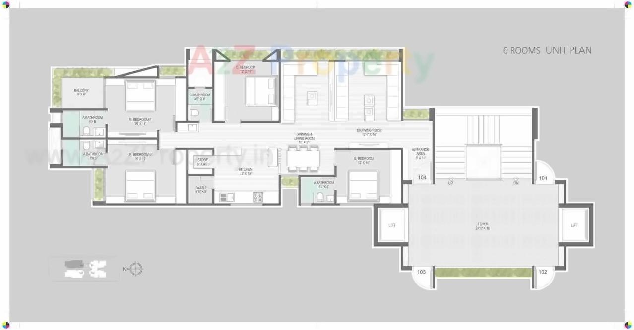 Layout of real estate project Aarambh located at Chandkheda, Ahmedabad, Gujarat