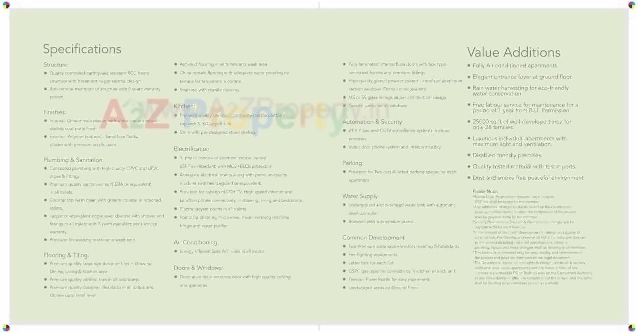  of real estate project Aarambh located at Chandkheda, Ahmedabad, Gujarat