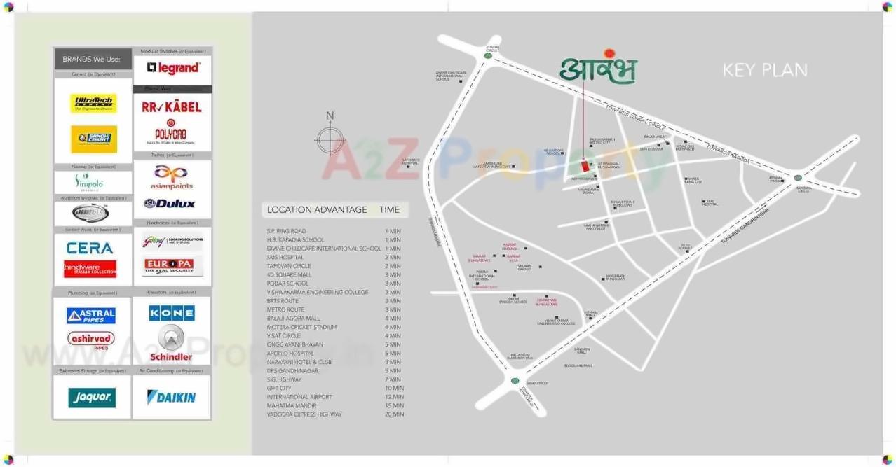  of real estate project Aarambh located at Chandkheda, Ahmedabad, Gujarat