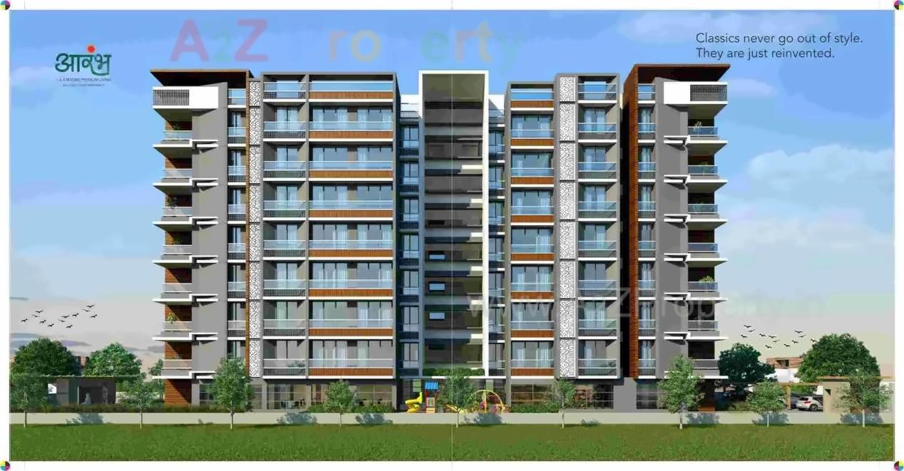 3D Elevation of real estate project Aarambh located at Chandkheda, Ahmedabad, Gujarat