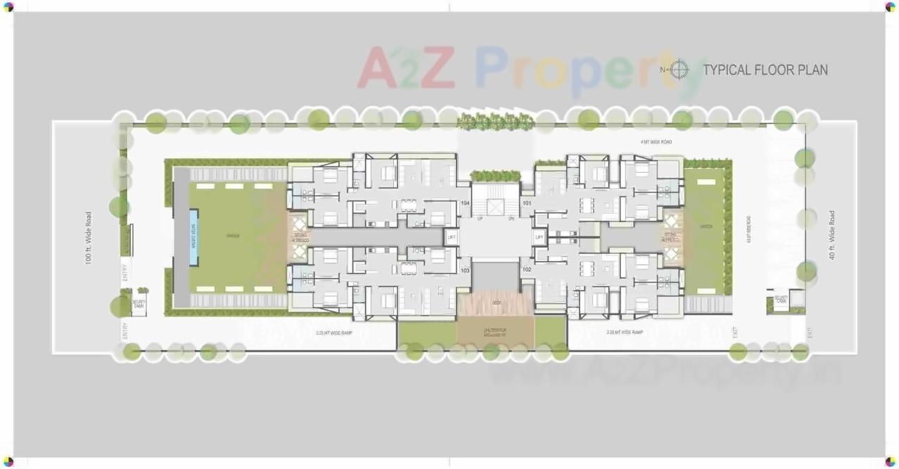 Layout of real estate project Aarambh located at Chandkheda, Ahmedabad, Gujarat