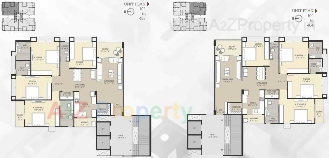 Layout of real estate project Aarav Arise located at Vastrapur, Ahmedabad, Gujarat