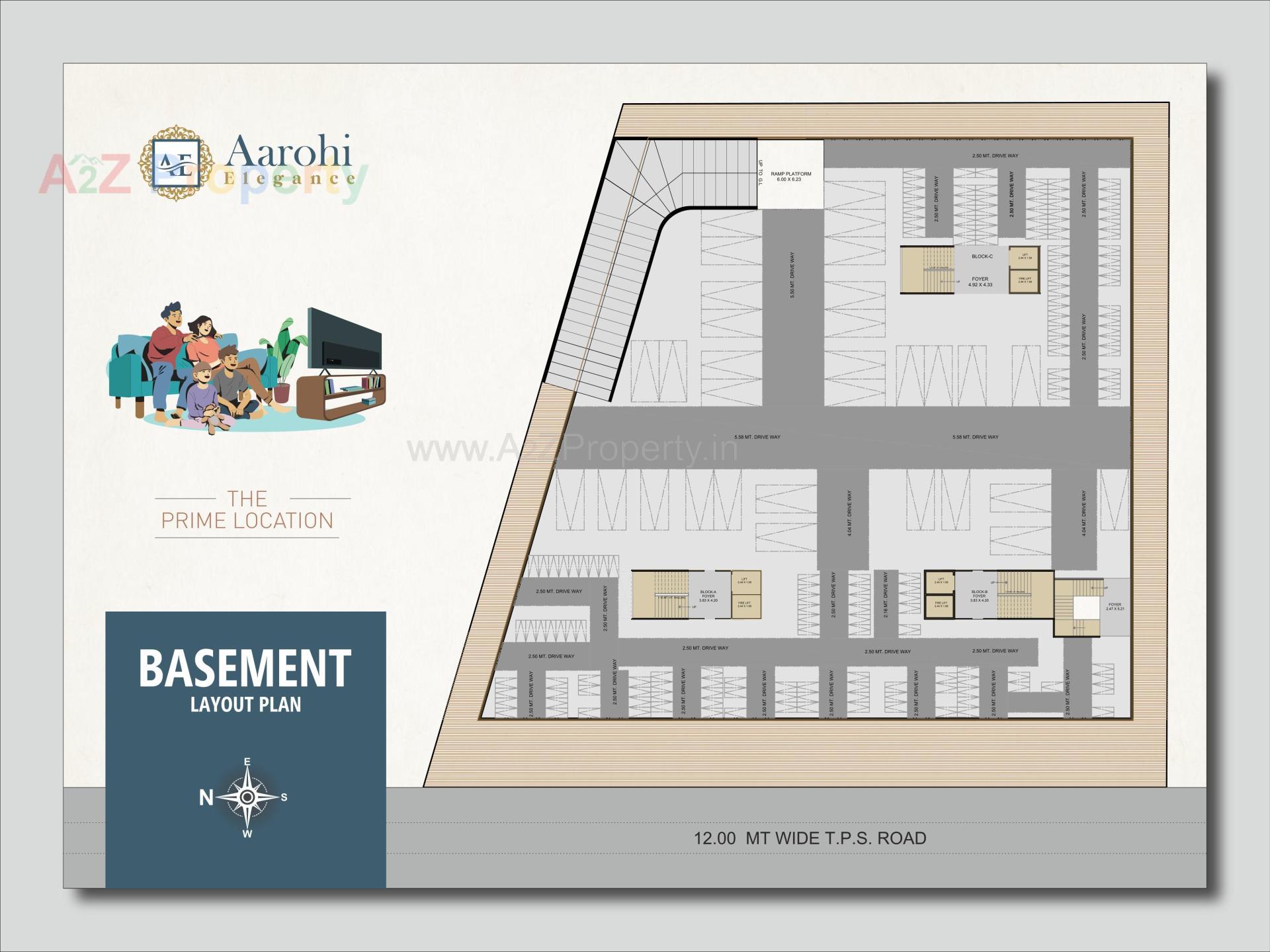 Layout of real estate project Aarohi Elegance located at Nikol, Ahmedabad, Gujarat