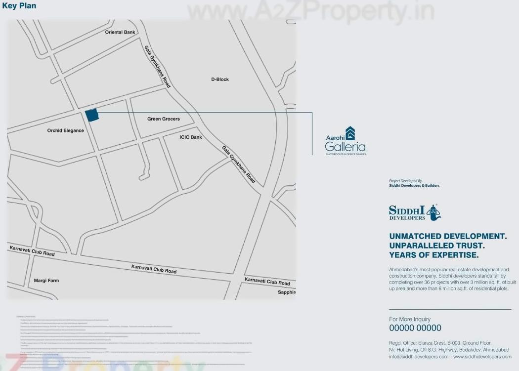  of real estate project Aarohi Galleria located at Bopal, Ahmedabad, Gujarat