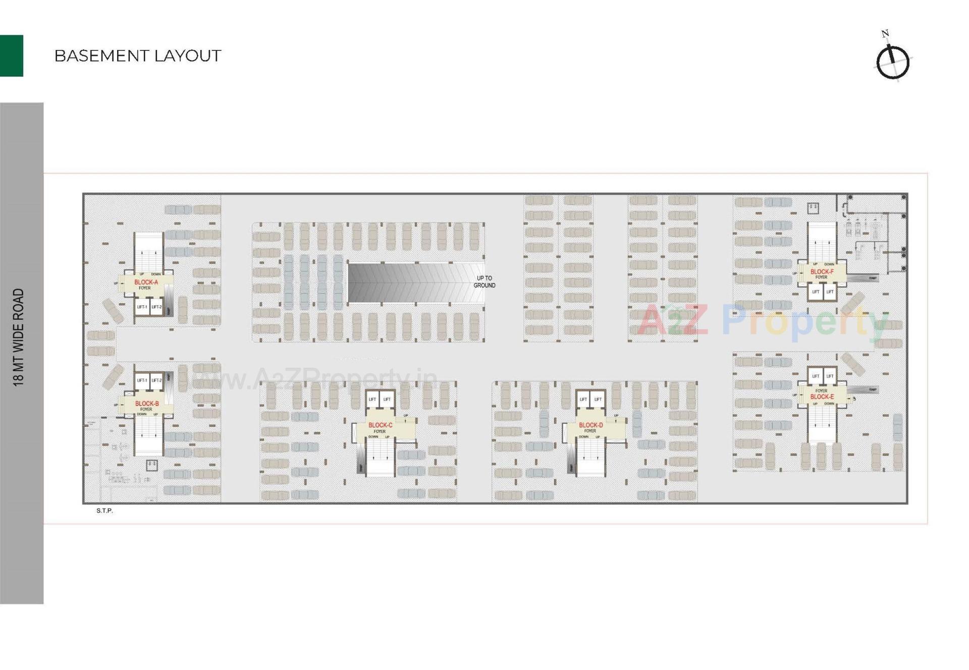 Layout of real estate project Aarohi Nimbus located at Ghuma, Ahmedabad, Gujarat