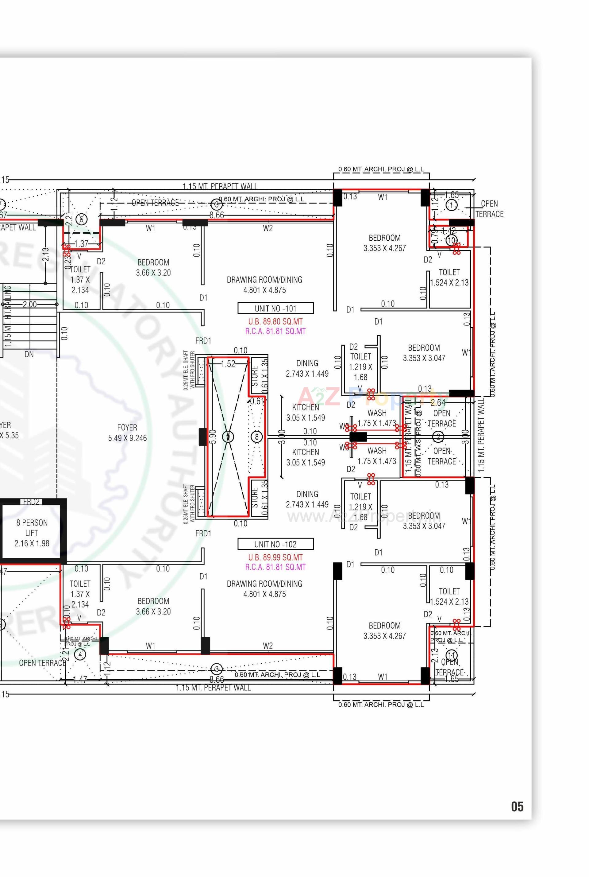 Layout of real estate project Aarohi Shivalay located at Chandkheda, Ahmedabad, Gujarat