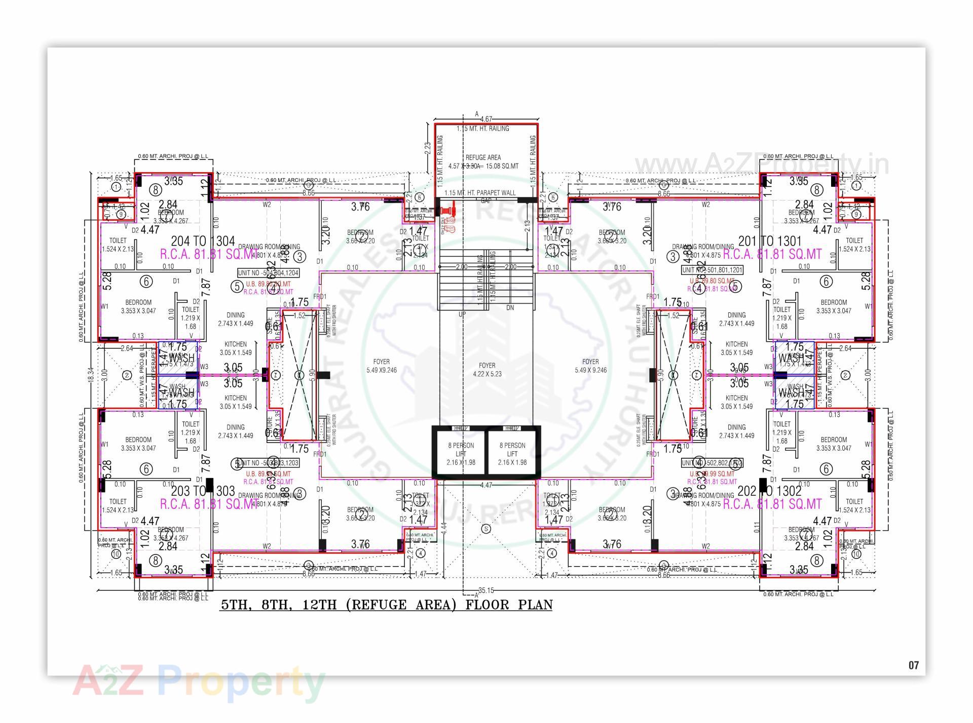 Layout of real estate project Aarohi Shivalay located at Chandkheda, Ahmedabad, Gujarat