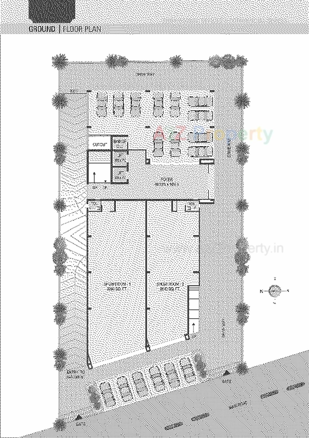 Layout of real estate project Aarohi Verve located at Ambli, Ahmedabad, Gujarat
