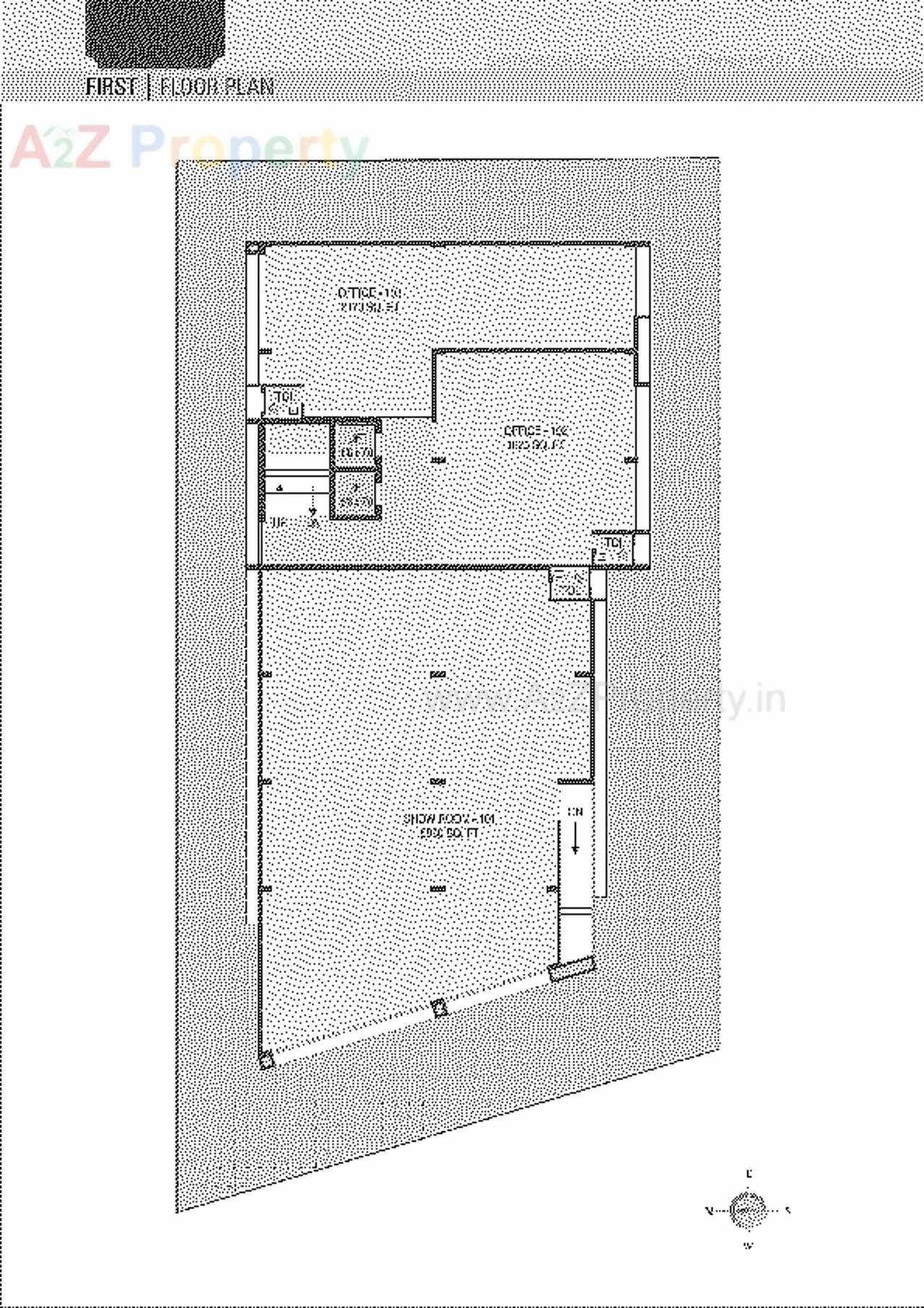 Layout of real estate project Aarohi Verve located at Ambli, Ahmedabad, Gujarat