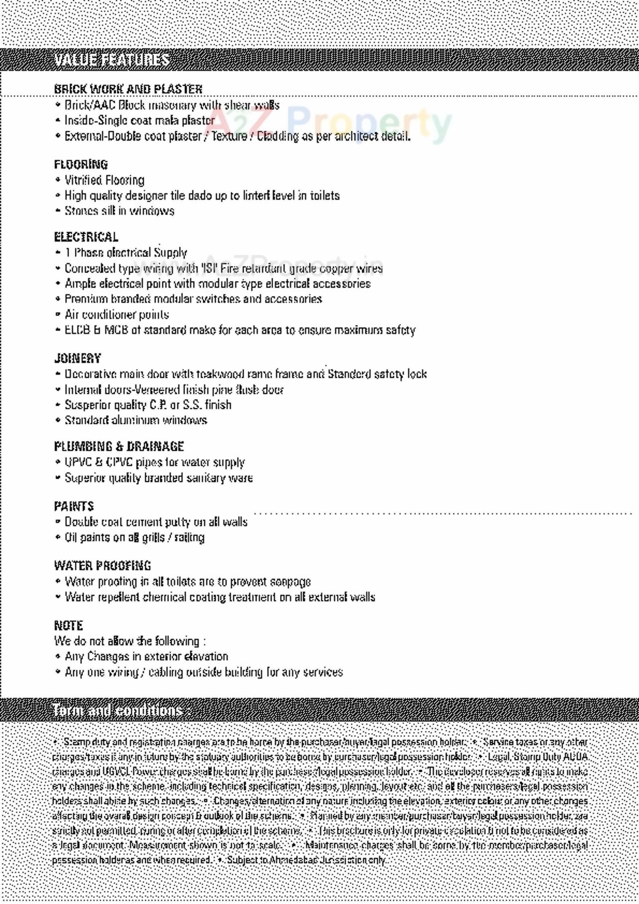  of real estate project Aarohi Verve located at Ambli, Ahmedabad, Gujarat