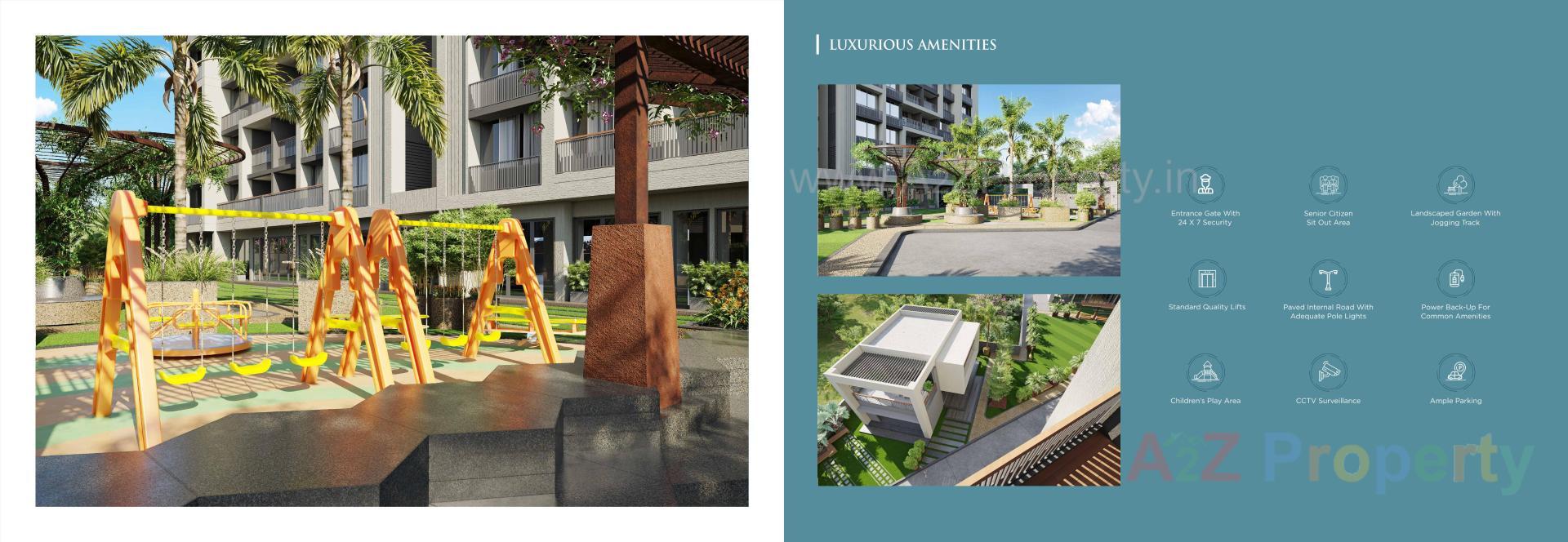 3D Elevation of real estate project Aarohi Vivianna located at Ghuma, Ahmedabad, Gujarat