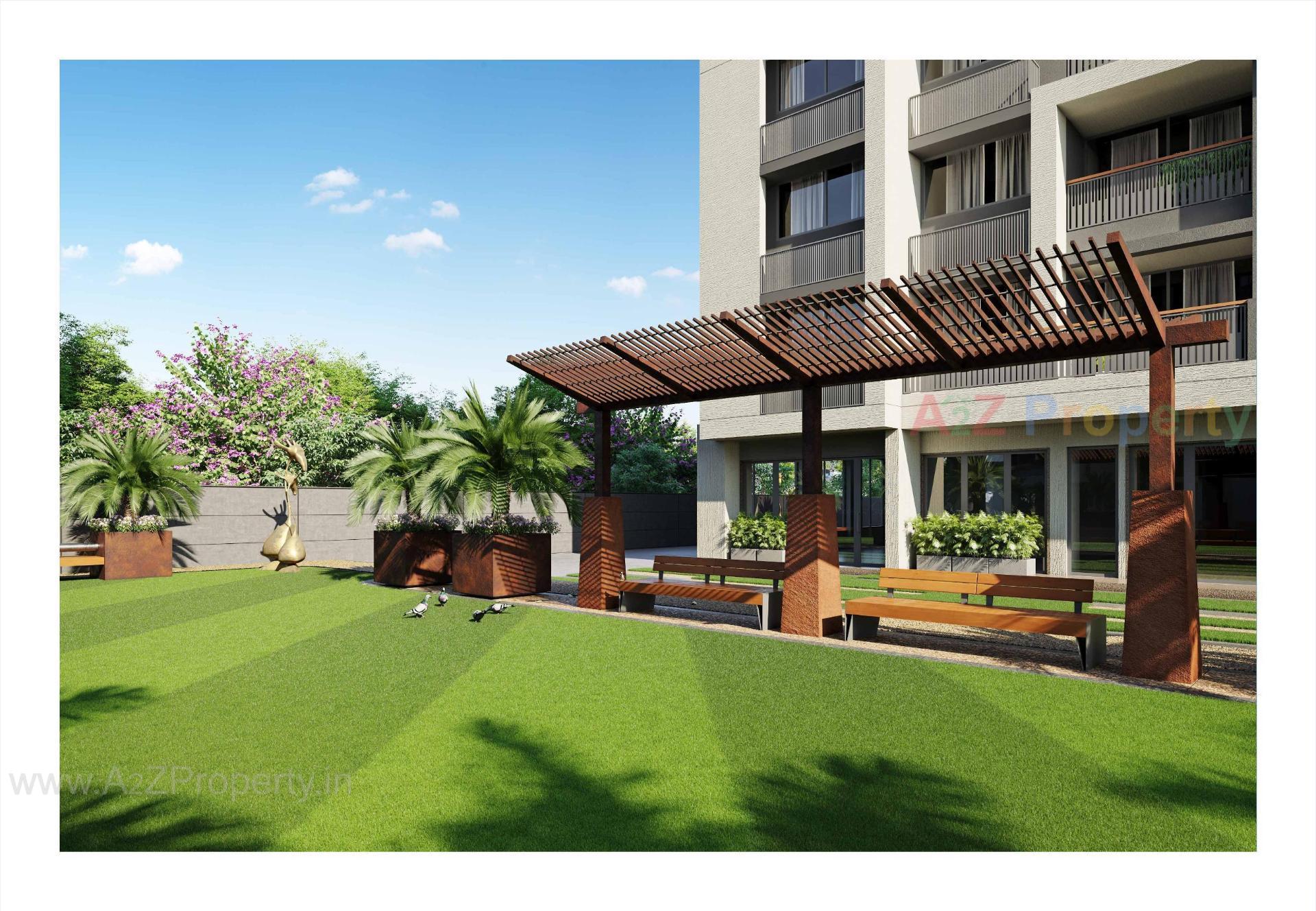 3D Elevation of real estate project Aarohi Vivianna located at Ghuma, Ahmedabad, Gujarat