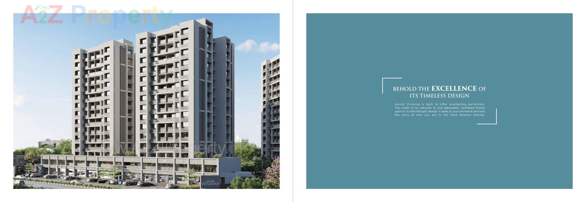 3D Elevation of real estate project Aarohi Vivianna located at Ghuma, Ahmedabad, Gujarat