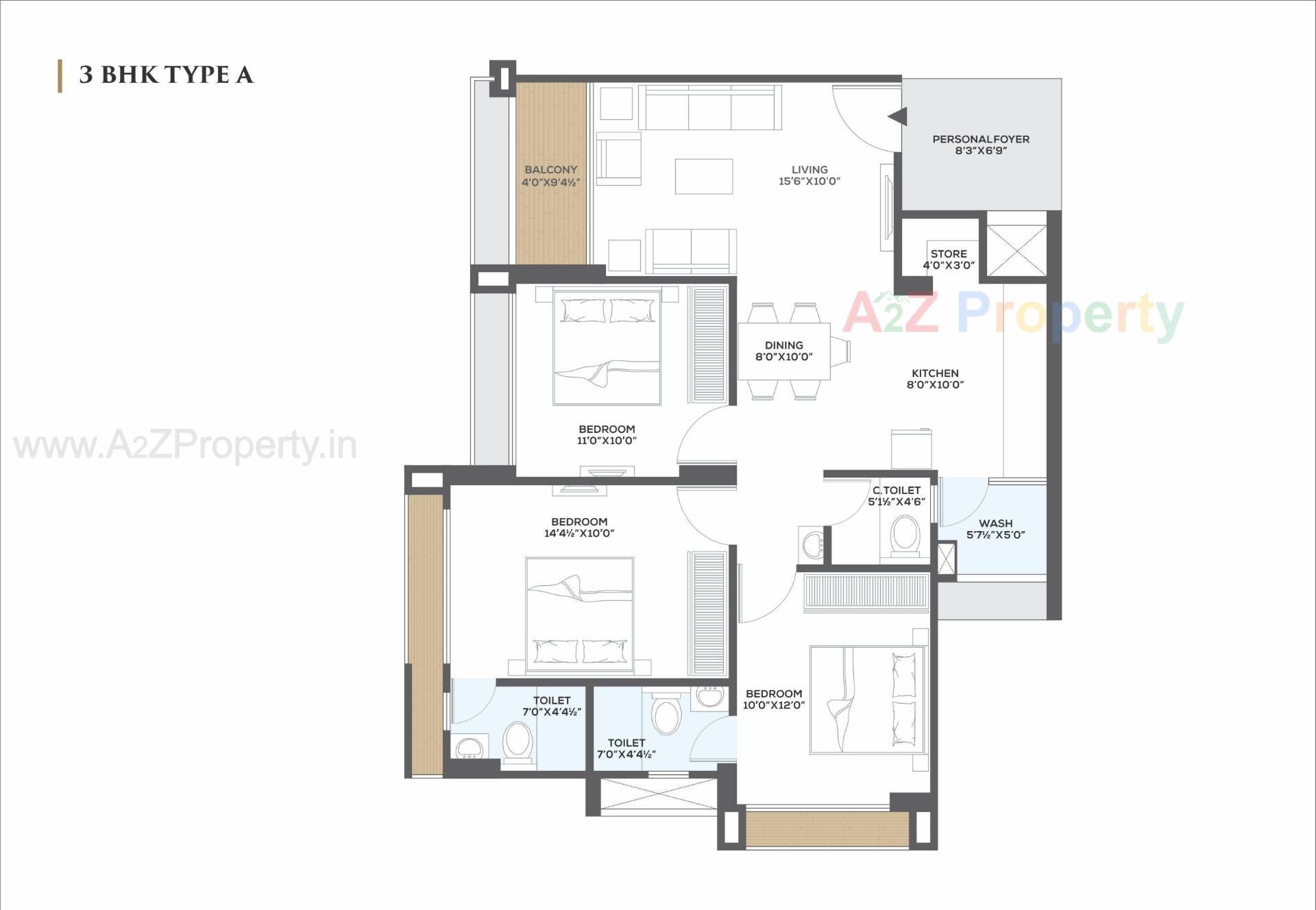 Layout of real estate project Aarohi Vivianna located at Ghuma, Ahmedabad, Gujarat