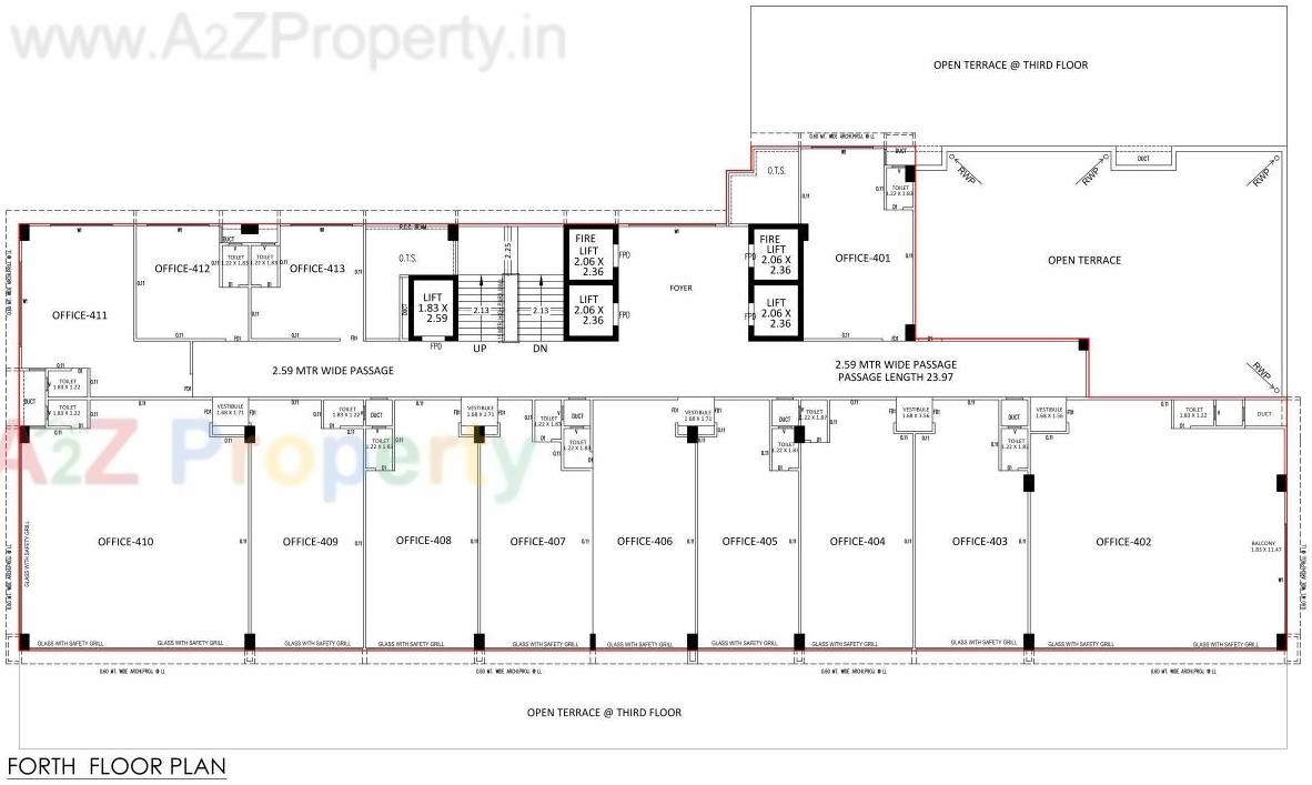 Layout of real estate project Aaron Spectra located at Bodakdev, Ahmedabad, Gujarat