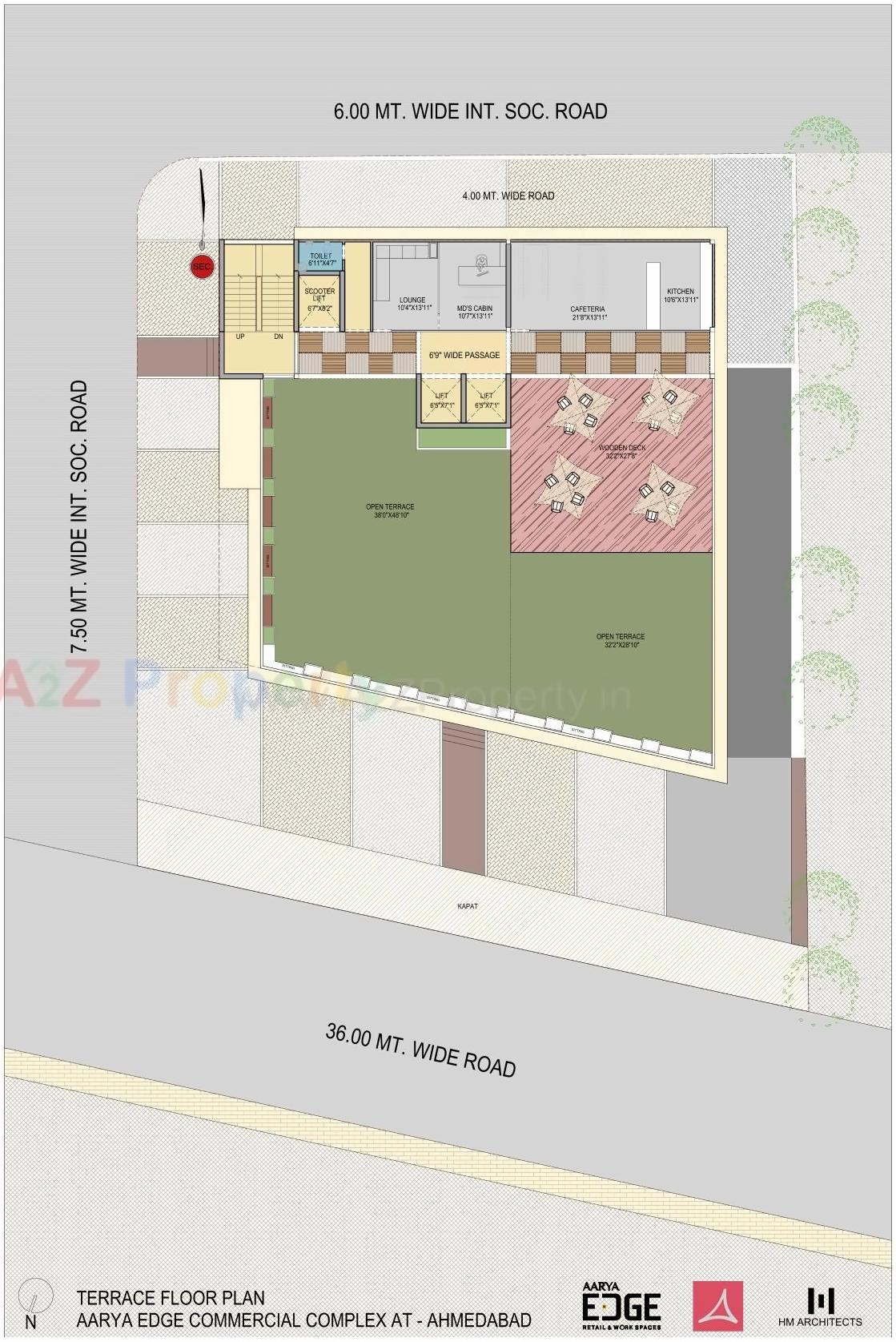 Layout of real estate project Aarya Edge located at Bopal, Ahmedabad, Gujarat