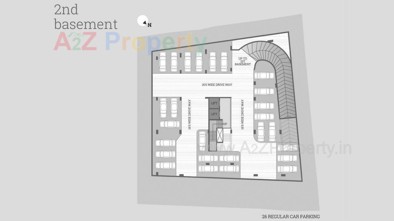 Aarya_epoch_layout_and_plan_2nd_basement of real estate project Aarya Epoch located at City, Ahmedabad, Gujarat