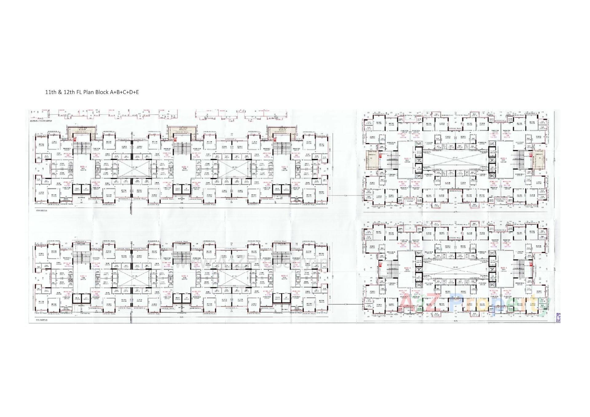 Layout of real estate project Aaryan Aviskaar located at Ahmedabad, Ahmedabad, Gujarat
