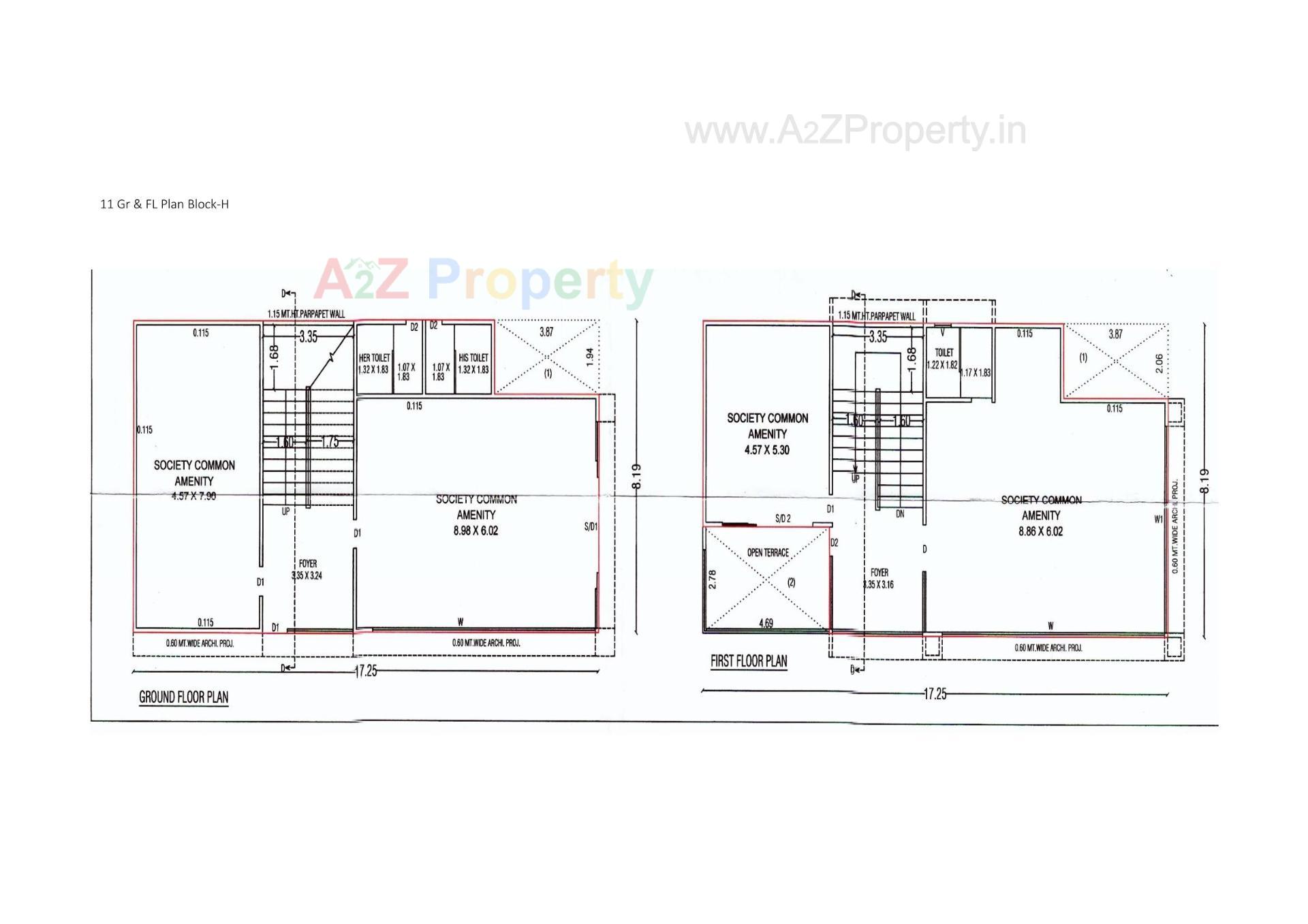 Layout of real estate project Aaryan Aviskaar located at Ahmedabad, Ahmedabad, Gujarat