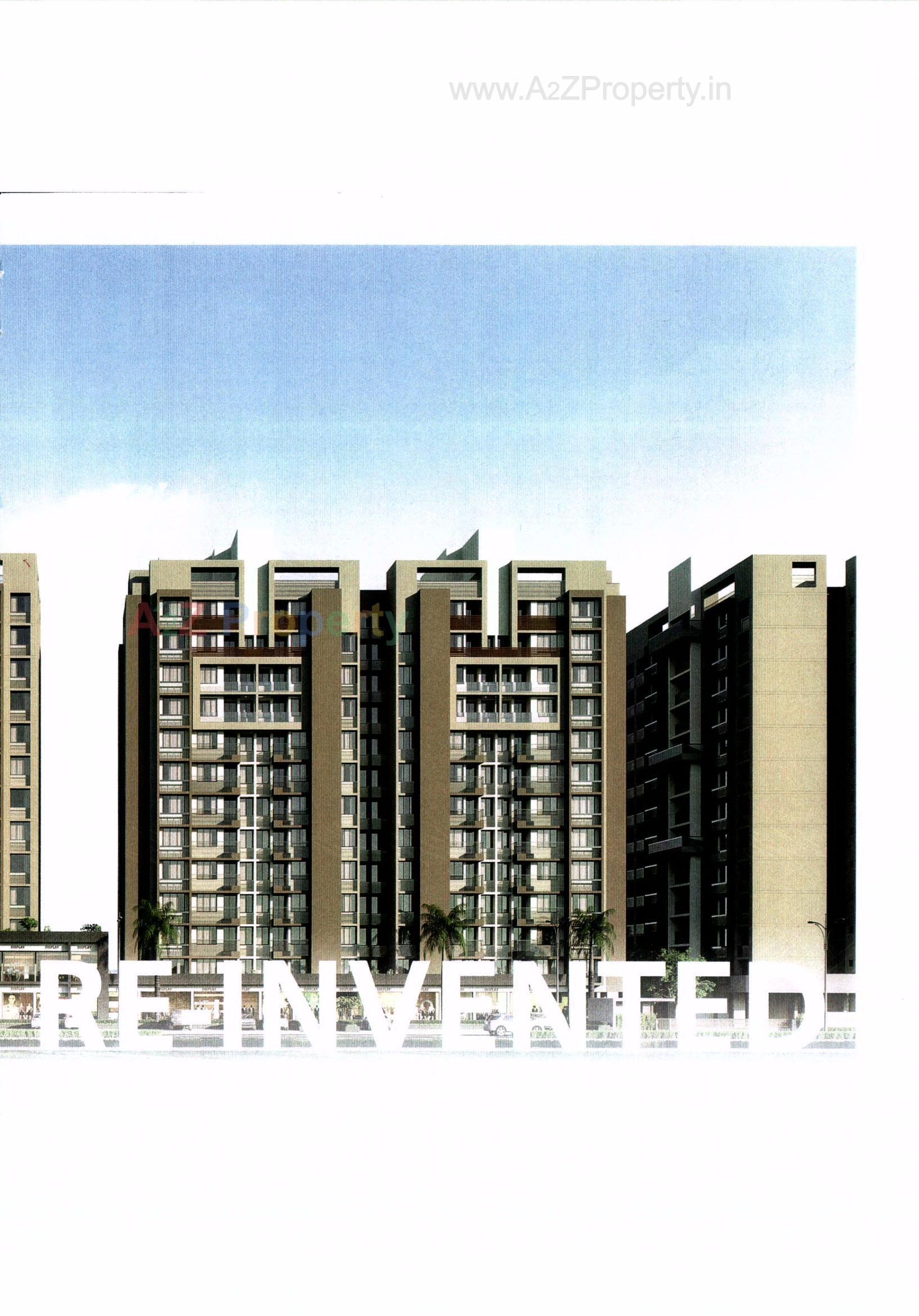 3D Elevation of real estate project Aaryan Aviskaar located at Ahmedabad, Ahmedabad, Gujarat