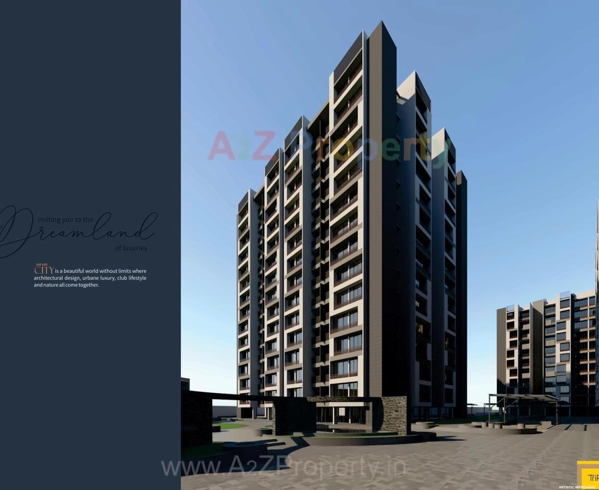 3D Elevation of real estate project Aaryan City located at Gota, Ahmedabad, Gujarat
