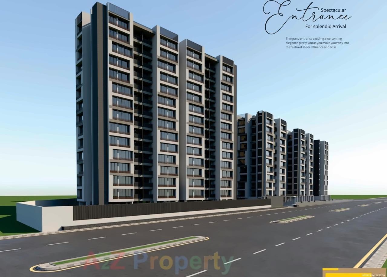 3D Elevation of real estate project Aaryan City located at Gota, Ahmedabad, Gujarat
