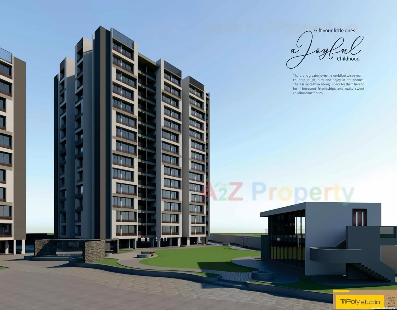 3D Elevation of real estate project Aaryan City located at Gota, Ahmedabad, Gujarat