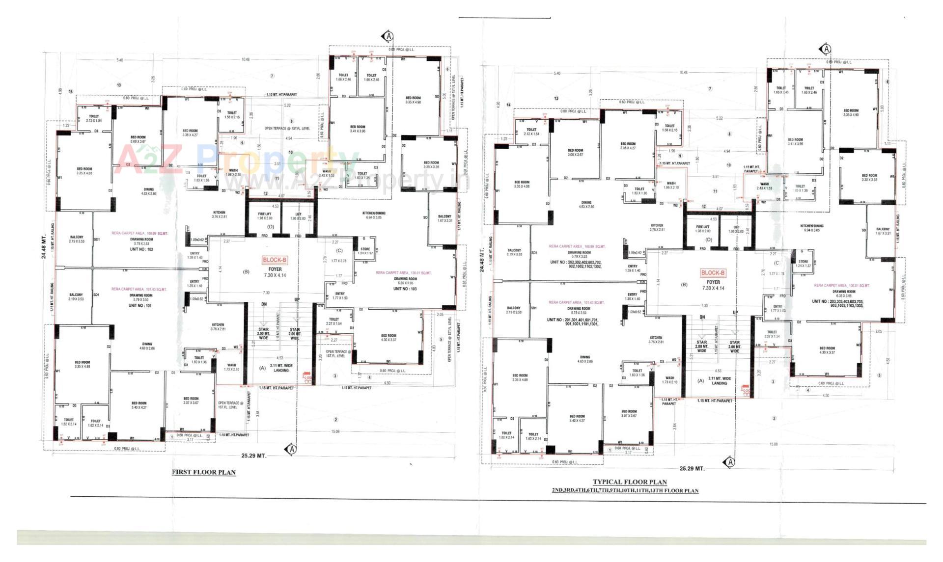 Layout of real estate project Aaryan Elan located at Jagatpur, Ahmedabad, Gujarat
