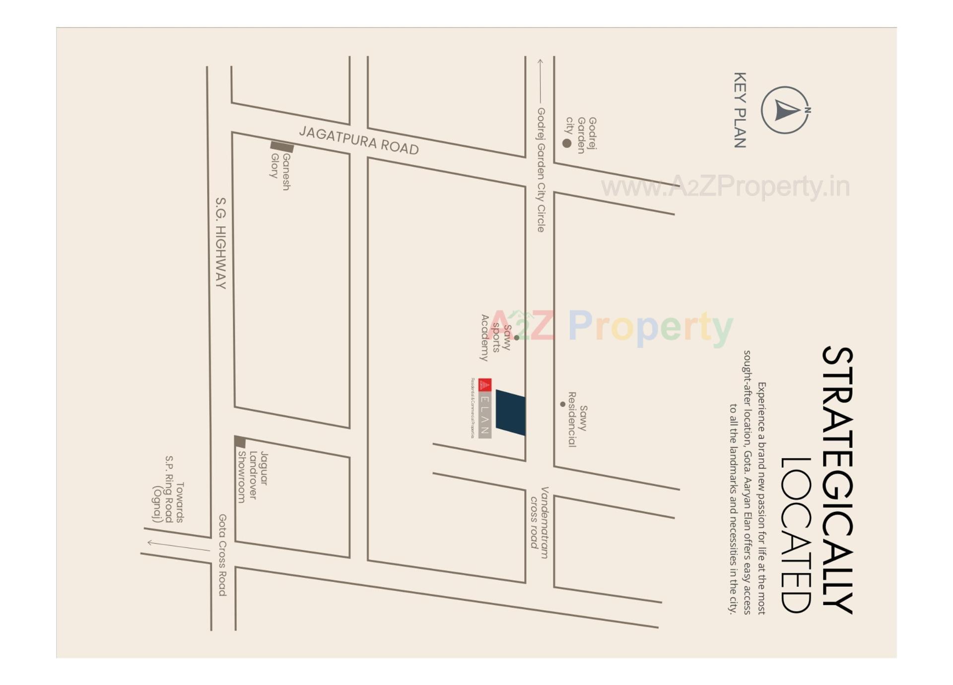  of real estate project Aaryan Elan located at Jagatpur, Ahmedabad, Gujarat