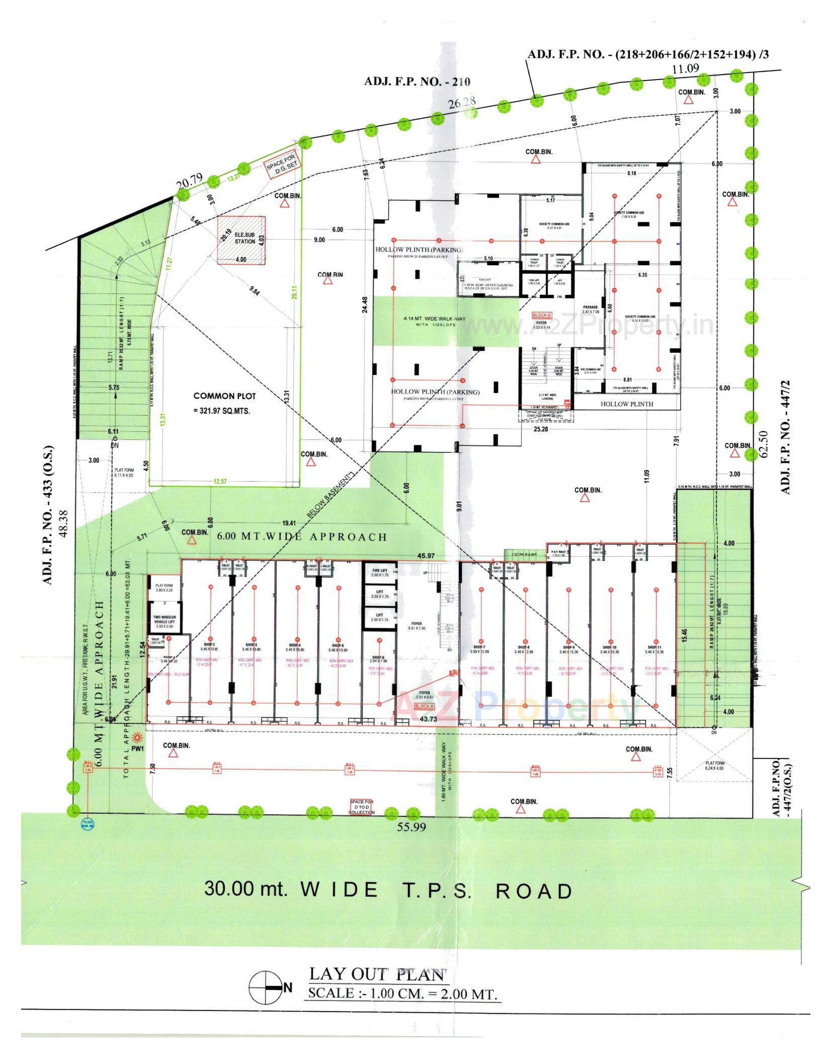 Layout of real estate project Aaryan Elan located at Jagatpur, Ahmedabad, Gujarat