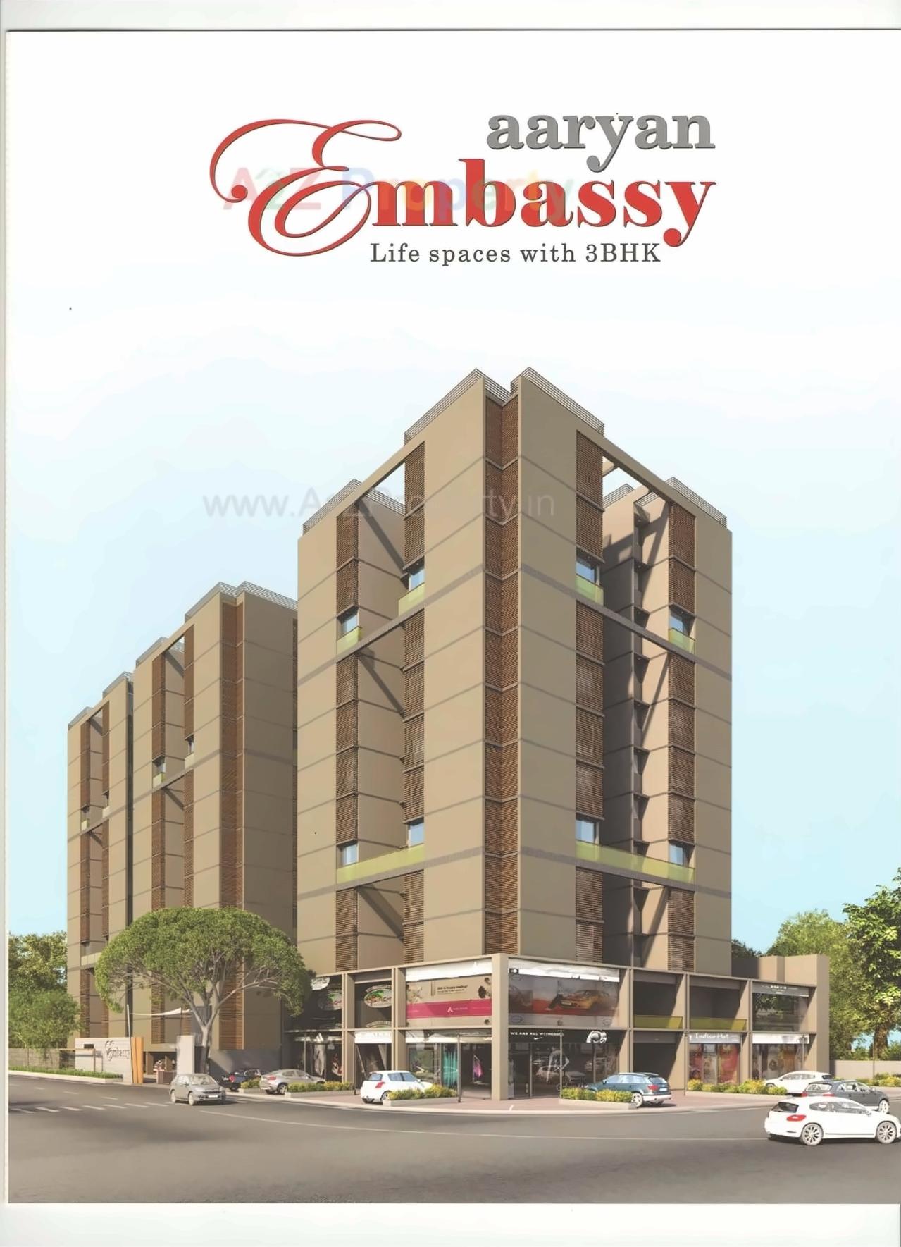 3D Elevation of real estate project Aaryan Embassy located at Ambli, Ahmedabad, Gujarat