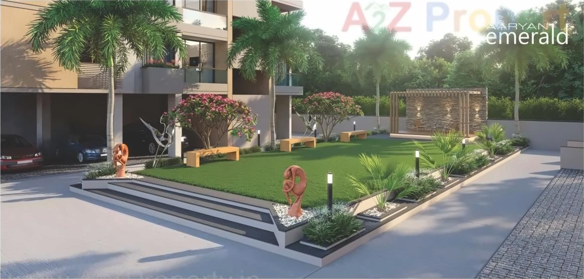 3D Elevation of real estate project Aaryan Emerald located at City, Ahmedabad, Gujarat