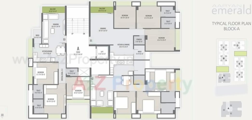 Layout of real estate project Aaryan Emerald located at City, Ahmedabad, Gujarat