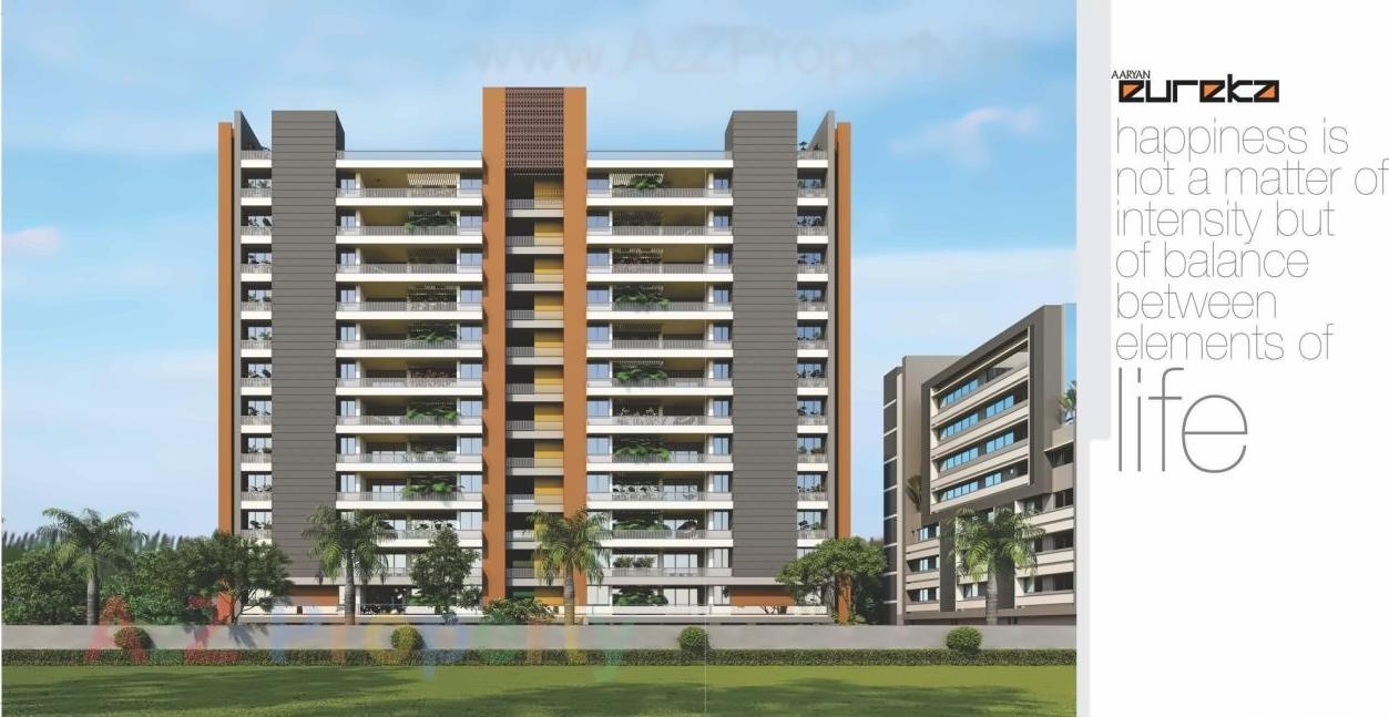 3D Elevation of real estate project Aaryan Eureka located at Gota, Ahmedabad, Gujarat