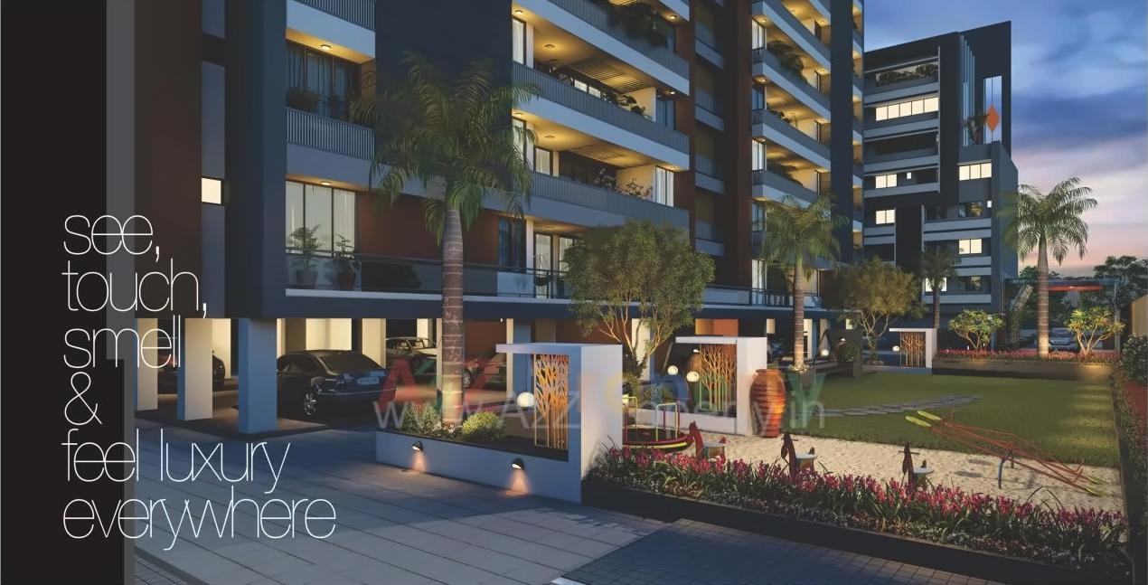 3D Elevation of real estate project Aaryan Eureka located at Gota, Ahmedabad, Gujarat