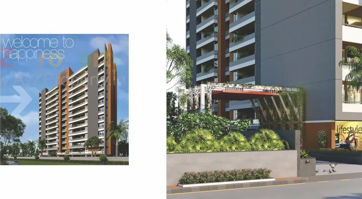 3D Elevation of real estate project Aaryan Eureka located at Gota, Ahmedabad, Gujarat