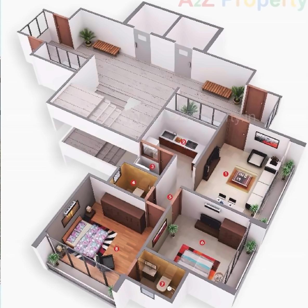 Layout of real estate project Aaryan Gloria located at Anjar, Ahmedabad, Gujarat