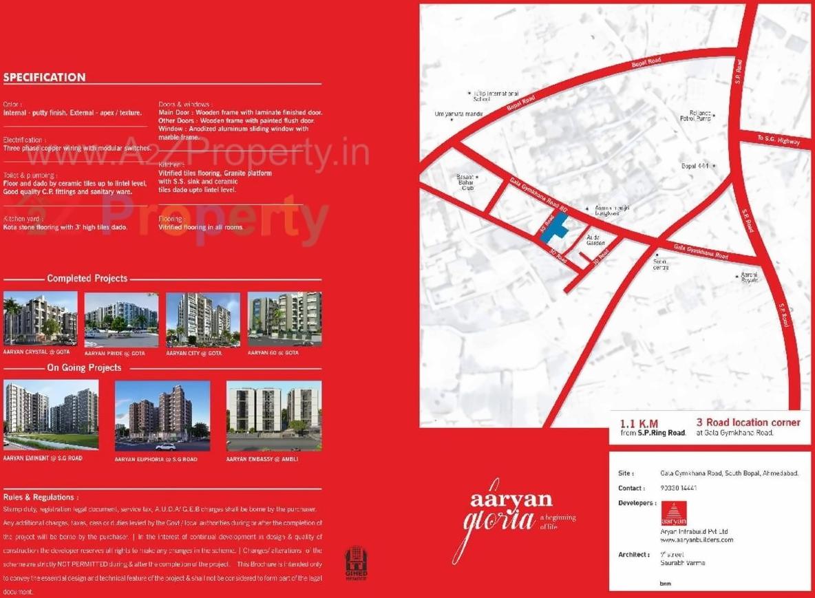  of real estate project Aaryan Gloria located at Anjar, Ahmedabad, Gujarat