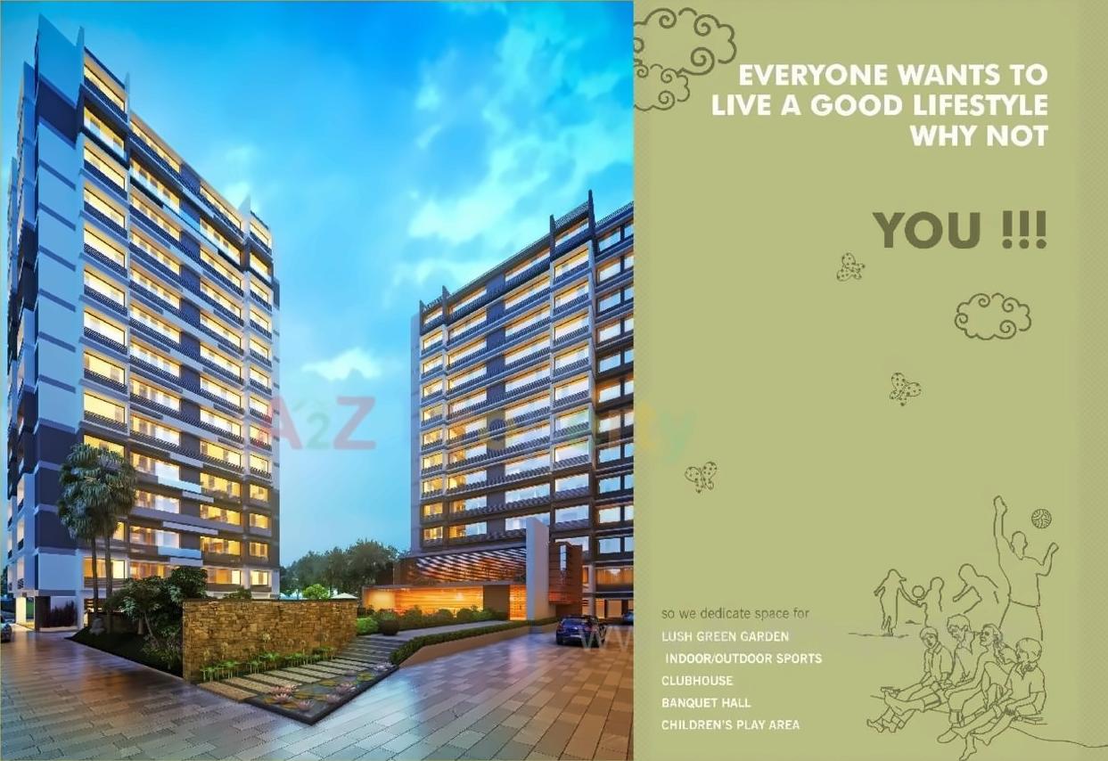 3D Elevation of real estate project Aaryan Gloria located at Anjar, Ahmedabad, Gujarat