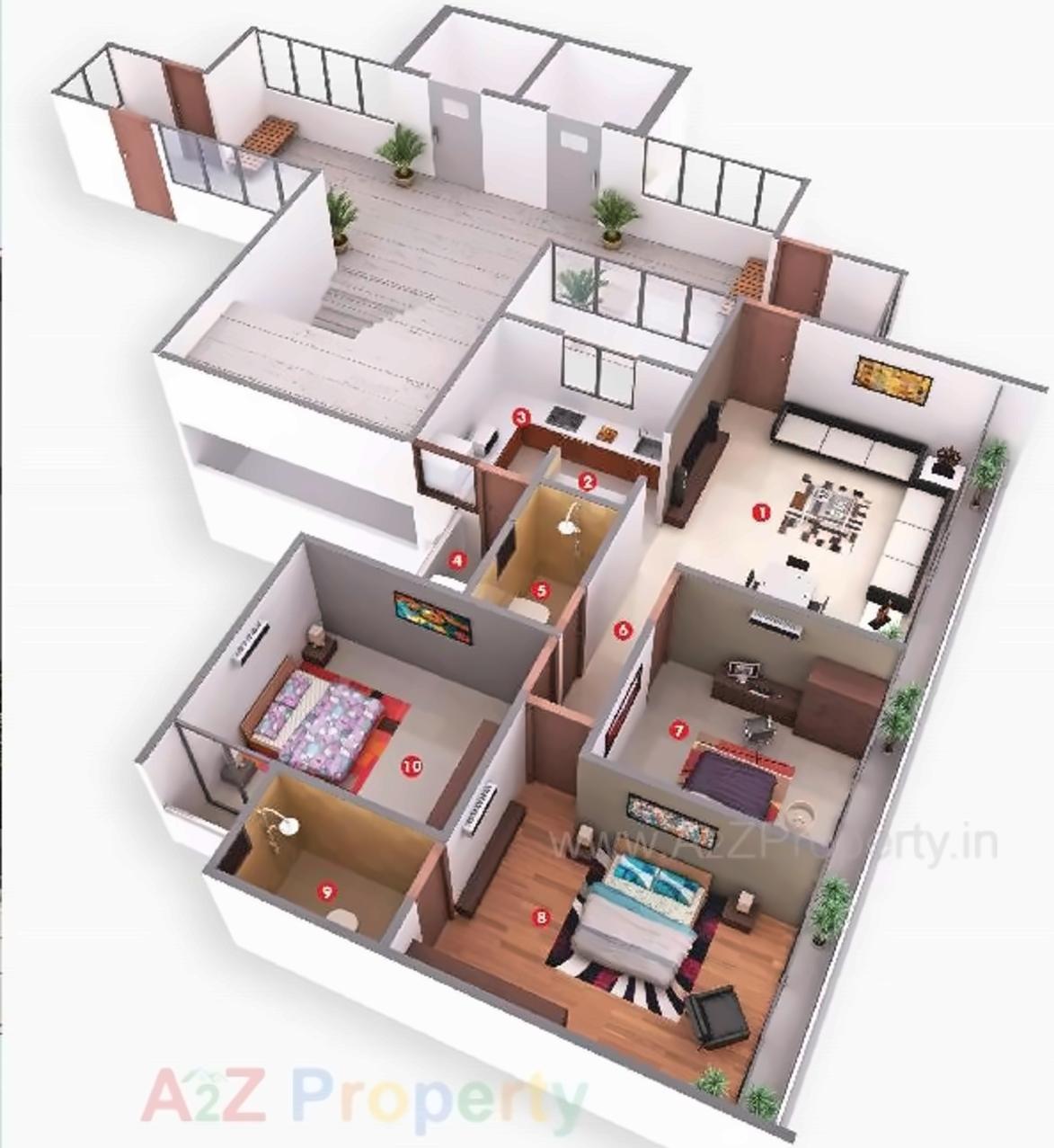 Layout of real estate project Aaryan Gloria located at Anjar, Ahmedabad, Gujarat