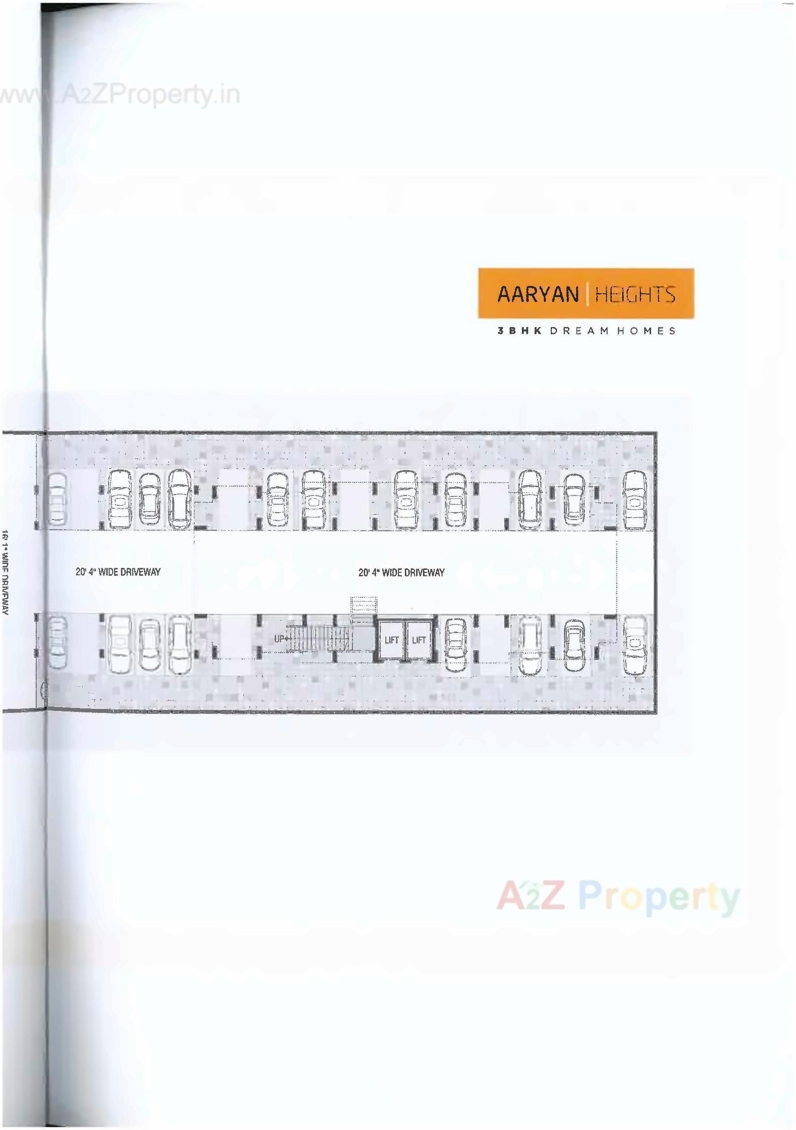 Layout of real estate project Aaryan Heights located at Ahmedabad, Ahmedabad, Gujarat